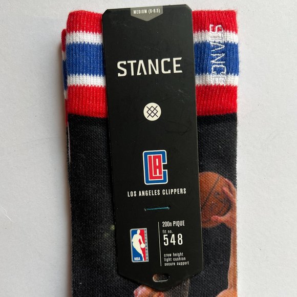 STANCE NBA Future Legends Men's Crew Socks LA Clippers PAUL/GRIFFIN M 6-8.5 NEW - Picture 6 of 7